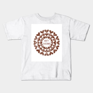 Christmas Greetings.Gingerbread, or pepparkaka , the best traditional cookie at Christmas in Finland Kids T-Shirt